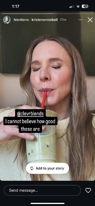 Kristen Bell enjoying Clevr